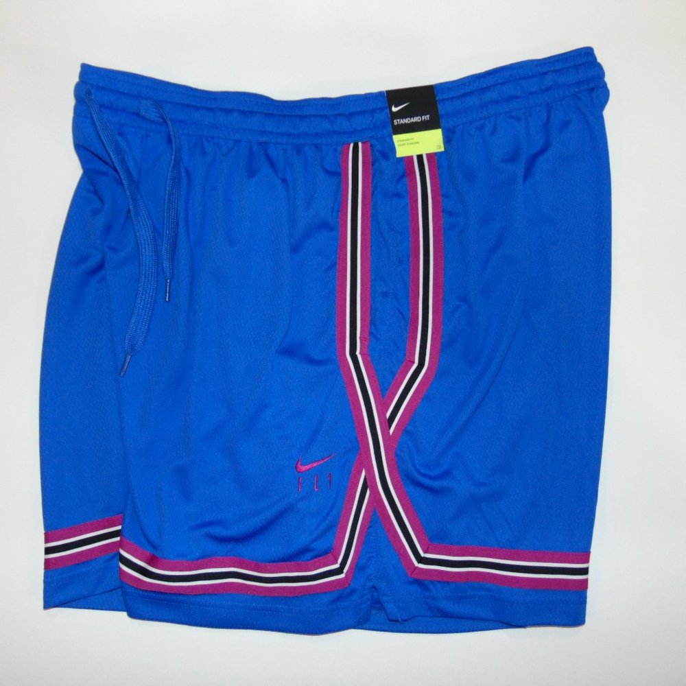COPY - Nike Women' Dri Fit Fly Basketball Shorts 3XL Polyester Blue - Picture 7 of 10